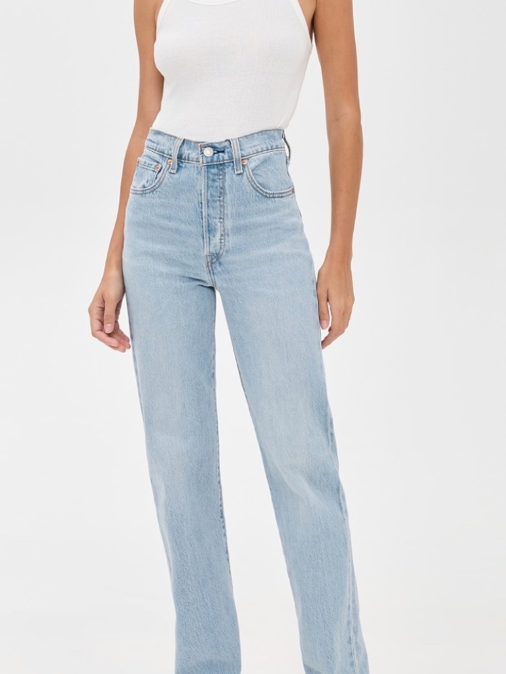 NWT Levi’s Ribcage Straight Full Length Jeans Women’s 28 High Rise